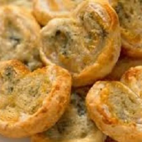 Cheesy Palmiers with Garlic and Chives