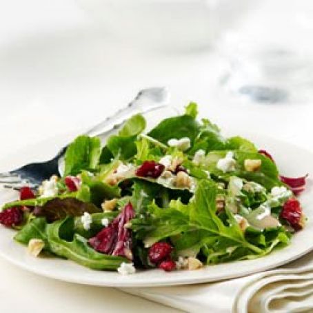 Baby Mixed Greens with Goat Cheese & Walnuts
