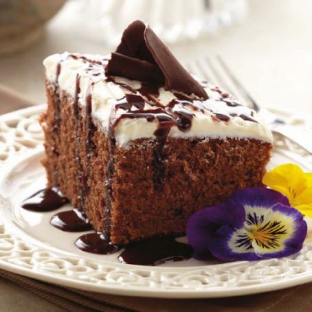 Chocolate Cake, One-bowl Syrup sheet Cake