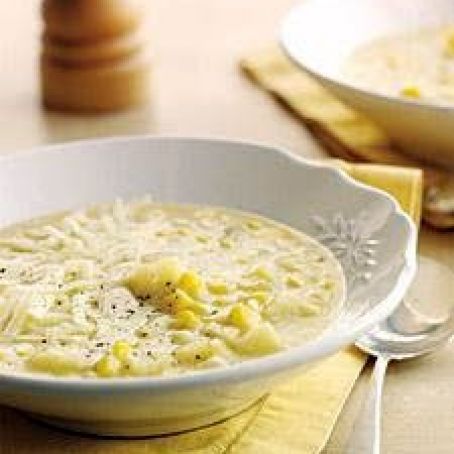 White-Cheddar Corn Chowder