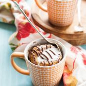 Banana Nutella Molten Lava Mug Cakes