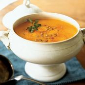 Pumpkin and Yellow Pepper Soup with Smoked Paprika