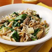 Apple, Sausage and Walnut Pasta