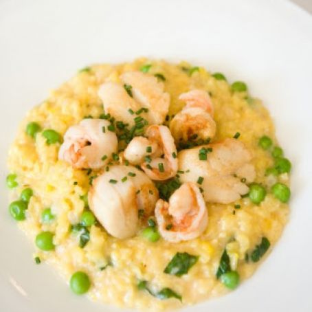 Saffron Risotto with Scallops/Shrimp