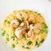 Saffron Risotto with Scallops/Shrimp