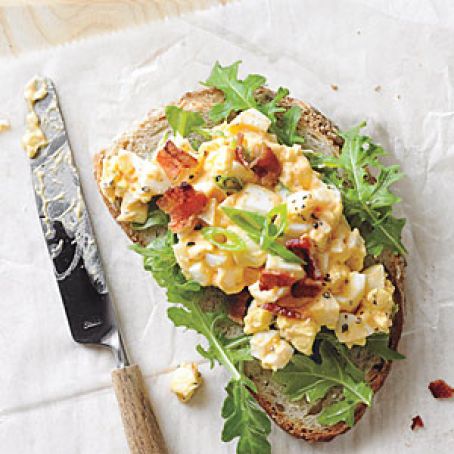 Egg Salad Sandwiches with Bacon and Sriracha (Cooking Light)