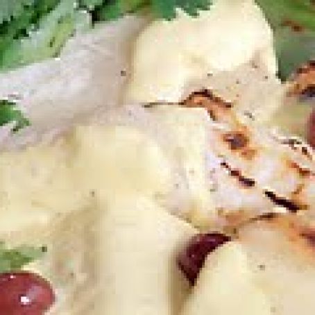 Grilled Yucca with Huancaina Sauce