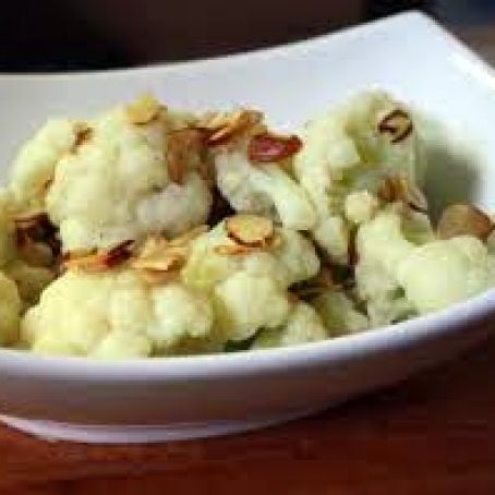 Cauliflower, Roasted with Garlic/Almonds