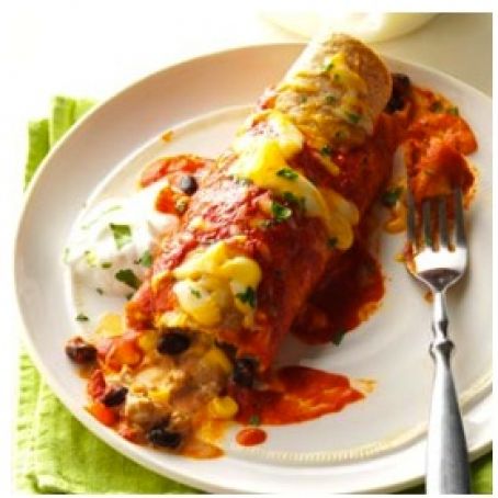 Black Bean Turkey Enchiladas Recipe