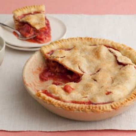 Double-Cooked Rhubarb Pie