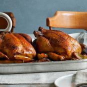 Pimentón Roast Chickens with Crispy Potatoes