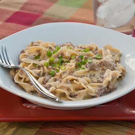 Cheesy Beef Stroganoff