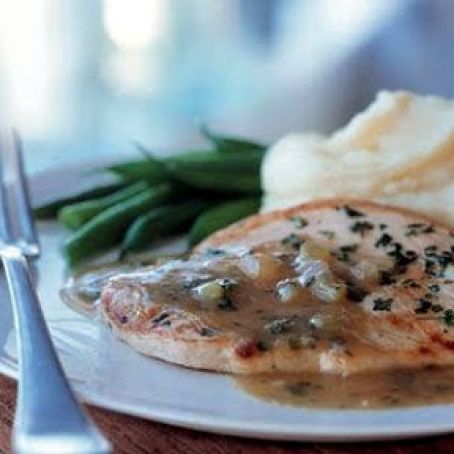 Turkey Cutlets with Herbed Pan Gravy