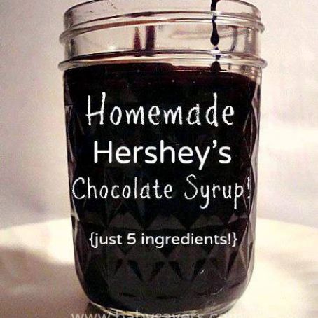 Homemade Hershey's Chocolate Syrup