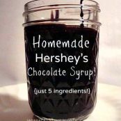 Homemade Hershey's Chocolate Syrup