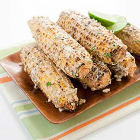Mexican-Style Charcoal-Grilled Corn