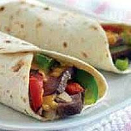BBQ Grilled Steak Wraps