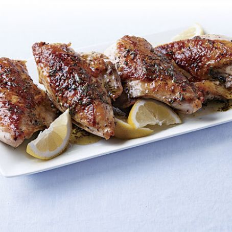 Roast Chicken Breasts with Rosemary-Lemon Brown Butter