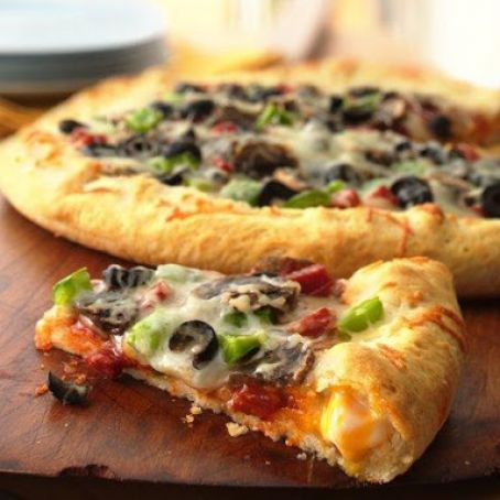Stuffed-Crust Pepperoni Pizza