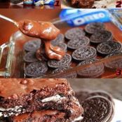 Hot Fudge Sundae Oreo Brownies