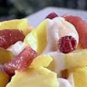 Morning Mango Fruit Salad with Key Lime Yogurt