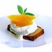 Toasted Pound Cake with Citrus Cream