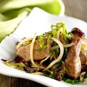 Fried Pork with Green Cabbage