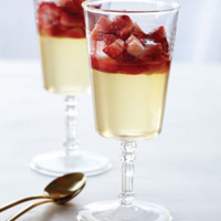 Riesling Gelée with Strawberry Conserve