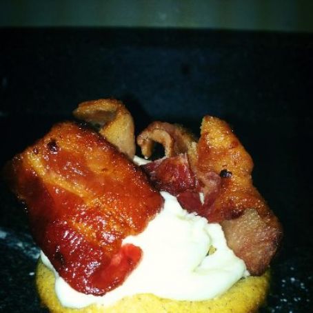 French Toast and Bacon Cupcake