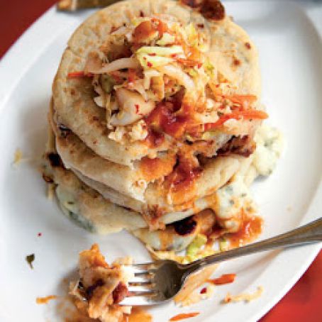 Masa Cakes with Spicy Slaw (Pupusas con Curtido)