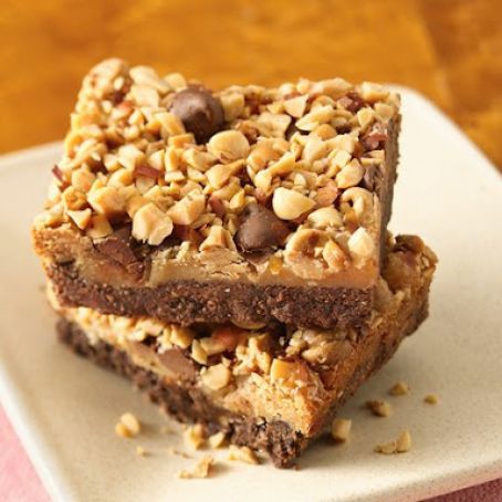 Peanuttiest Peanut Butter Brownie Bars