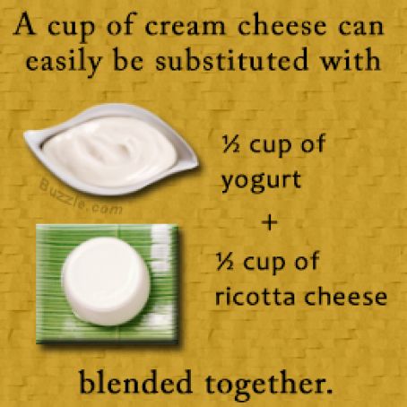 Substitute cream cheese