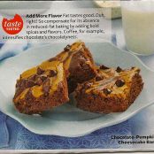 Chocolate -Pumpkin Cheesecake Bars