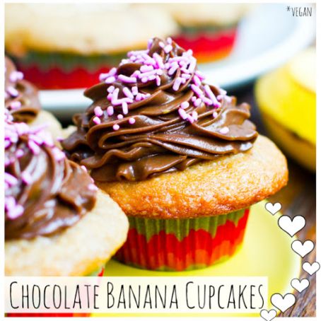 Chocolate Frosted Banana Cupcakes