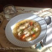 Rich Chicken Soup with Fresh Noodles