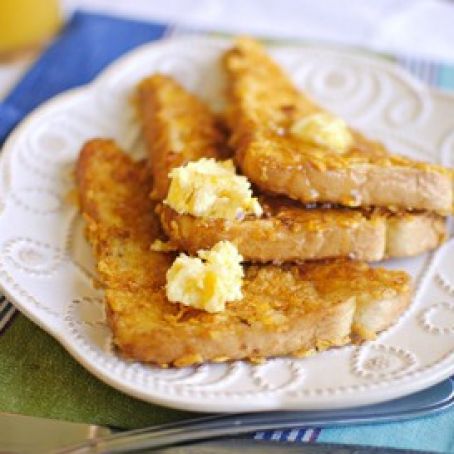 Cornflake Crusted French Toast