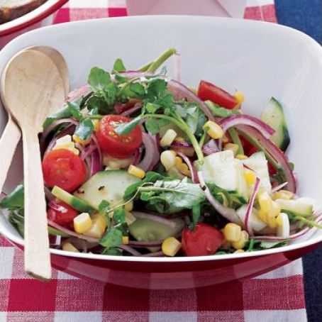 Corn and Watercress Salad