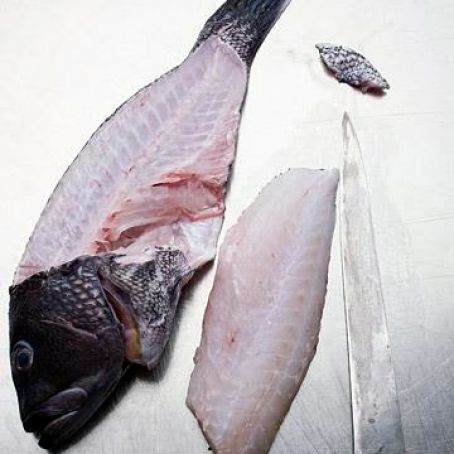 Steamed Bass with Fennel, Parsley, and Capers