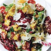Radicchio, Fennel, and  Olive Panzanella