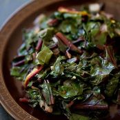 Beet Greens With Walnuts