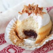 Coconut Cupcakes, Truffle-Filled