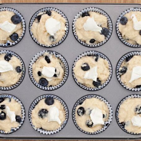 Blueberry & Cream Cheese Muffins