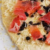 Grilled Prosciutto and Black Truffle Pizza