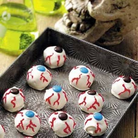 Scary Eye Ball Cookies