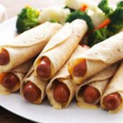 Cheesy Hot Dog Flautas