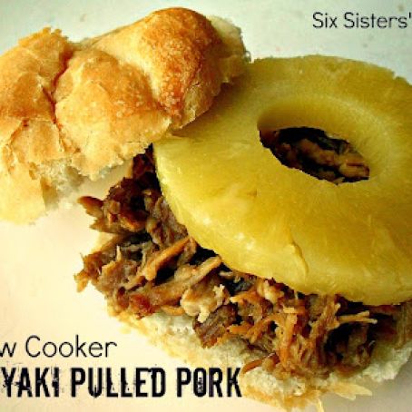 Crockpot Teriyaki Pulled Pork Sandwiches
