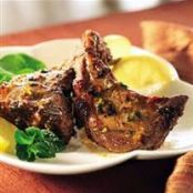 Grilled Lamb Chops with Honey Mustard Glaze