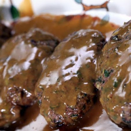 Moroccan Meatloaf with Lemon Honey Gravy and Zucchini Couscous