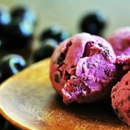 Cherry Ice Cream with Chocolate Chips Recipe