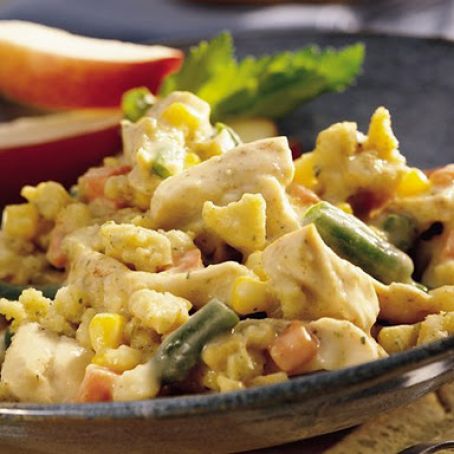 Chicken & Cornbread Stuffing Casserole